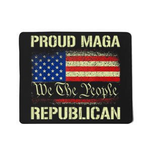 Proud MAGA Republican Flag| Anti Donkey Pox Disease 2024 Mousepad