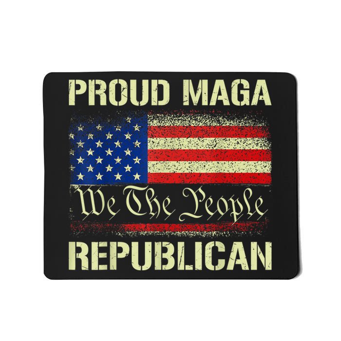 Proud MAGA Republican Flag| Anti Donkey Pox Disease 2024 Mousepad