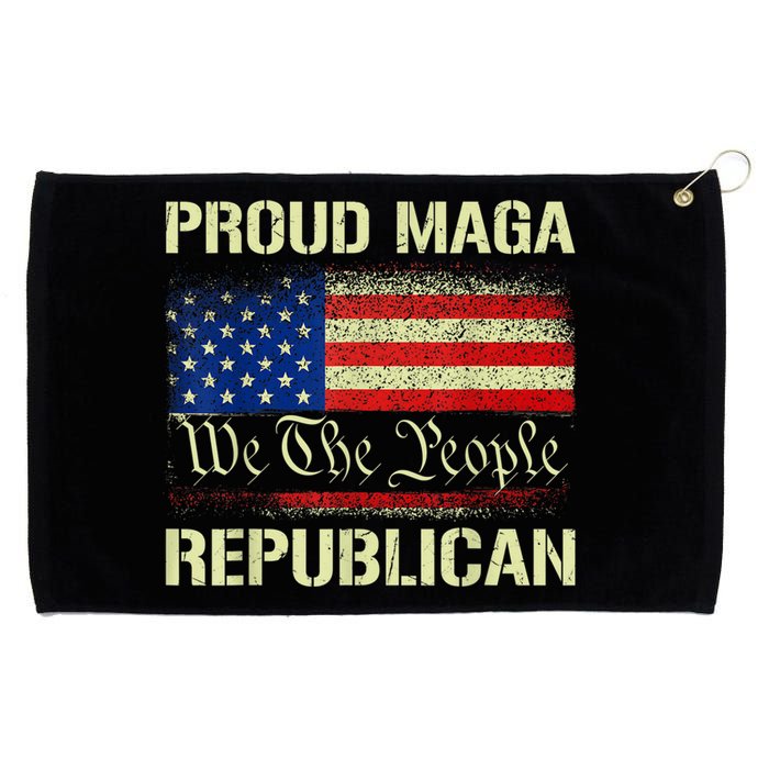 Proud MAGA Republican Flag| Anti Donkey Pox Disease 2024 Grommeted Golf Towel