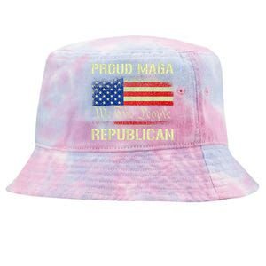 Proud MAGA Republican Flag| Anti Donkey Pox Disease 2024 Tie-Dyed Bucket Hat