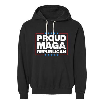 Proud MAGA Republican F Around And Find Out Anti Donkey Pox Garment-Dyed Fleece Hoodie