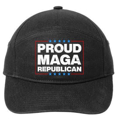 Proud MAGA Republican F Around And Find Out Anti Donkey Pox 7-Panel Snapback Hat