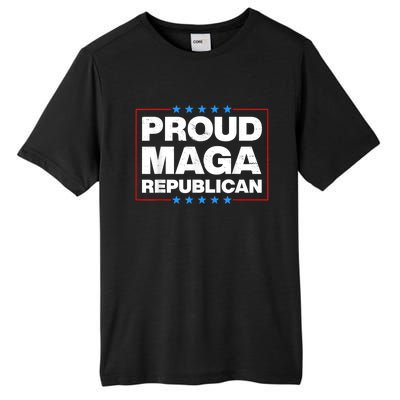 Proud MAGA Republican F Around And Find Out Anti Donkey Pox Tall Fusion ChromaSoft Performance T-Shirt