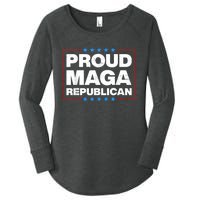 Proud MAGA Republican F Around And Find Out Anti Donkey Pox Women's Perfect Tri Tunic Long Sleeve Shirt