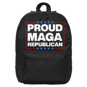 Proud MAGA Republican F Around And Find Out Anti Donkey Pox 16 in Basic Backpack