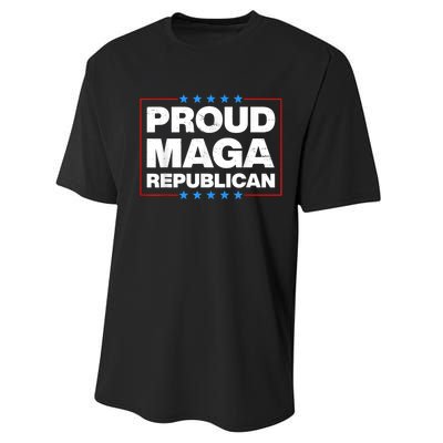 Proud MAGA Republican F Around And Find Out Anti Donkey Pox Performance Sprint T-Shirt