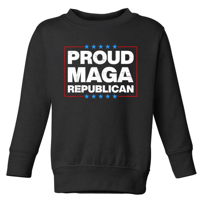 Proud MAGA Republican F Around And Find Out Anti Donkey Pox Toddler Sweatshirt