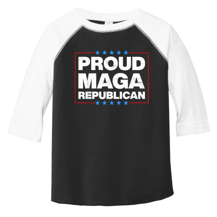 Proud MAGA Republican F Around And Find Out Anti Donkey Pox Toddler Fine Jersey T-Shirt