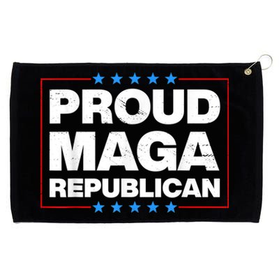 Proud MAGA Republican F Around And Find Out Anti Donkey Pox Grommeted Golf Towel