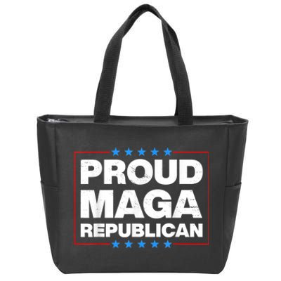 Proud MAGA Republican F Around And Find Out Anti Donkey Pox Zip Tote Bag