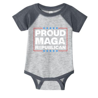 Proud MAGA Republican F Around And Find Out Anti Donkey Pox Infant Baby Jersey Bodysuit