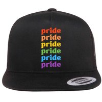 Pride Month Rainbow LGBTQ Flatbill Hat