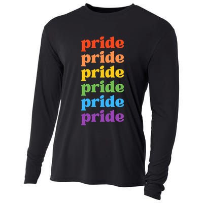 Pride Month Rainbow LGBTQ Cooling Performance Long Sleeve Crew
