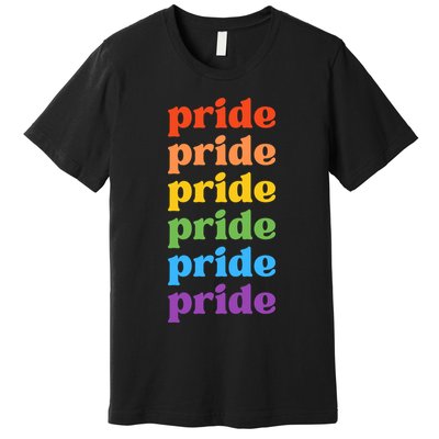 Pride Month Rainbow LGBTQ Premium T-Shirt