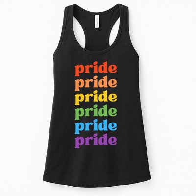 Pride Month Rainbow LGBTQ Womens Tank Top