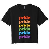 Pride Month Rainbow LGBTQ Crop Top