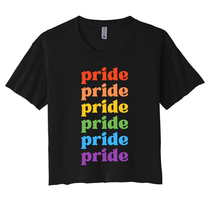 Pride Month Rainbow LGBTQ Crop Top