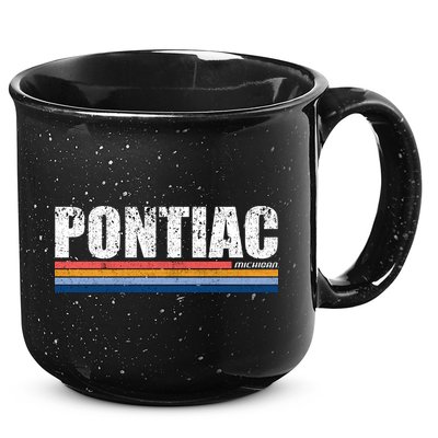 Pontiac Michigan Retro 15oz Campfire Ceramic Mug