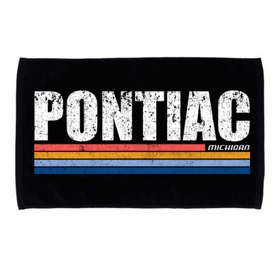 Pontiac Michigan Retro Microfiber Hand Towel