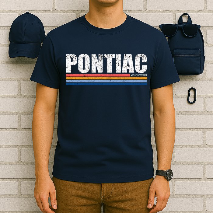 Pontiac Michigan Retro T-Shirt