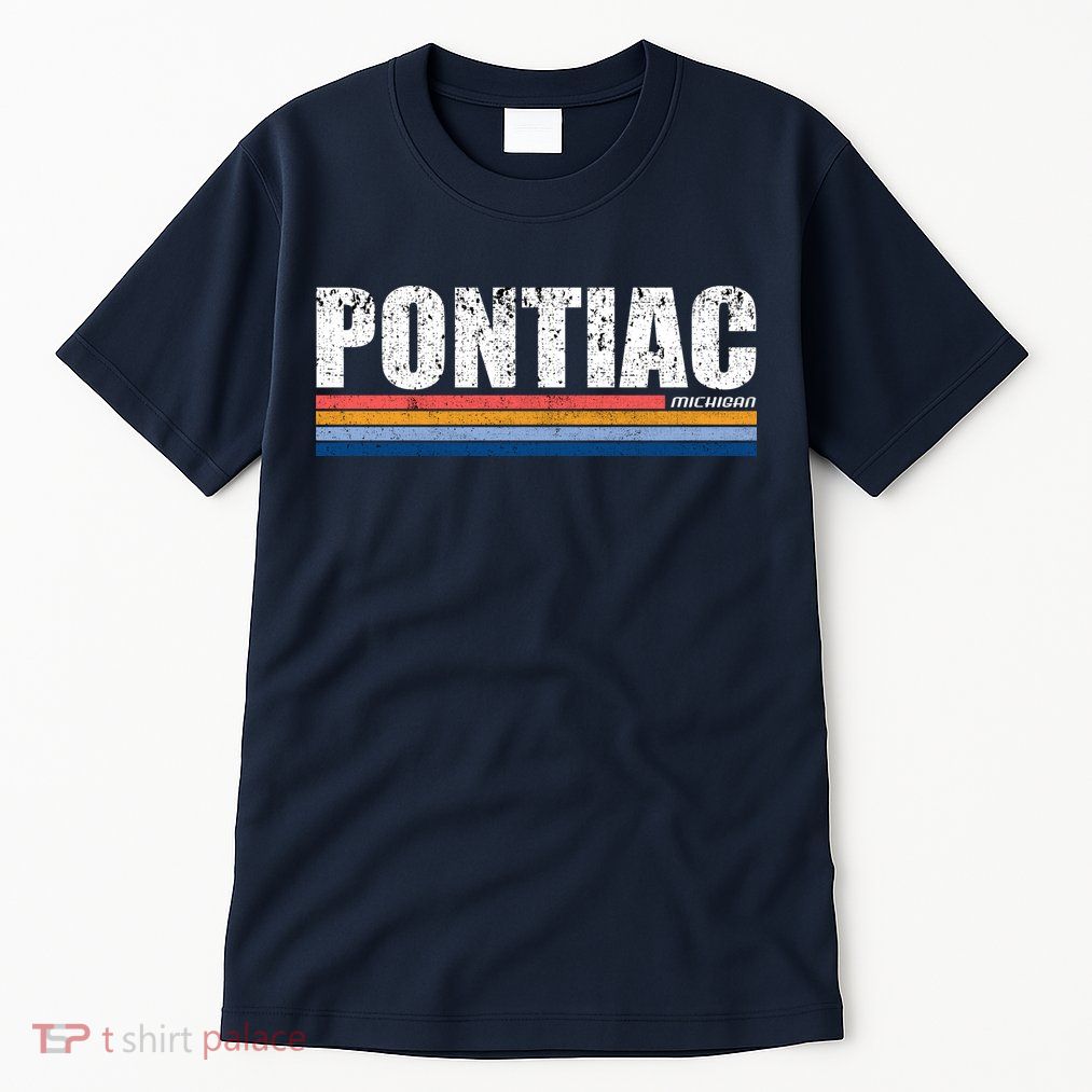 Pontiac Michigan Retro Tall T-Shirt