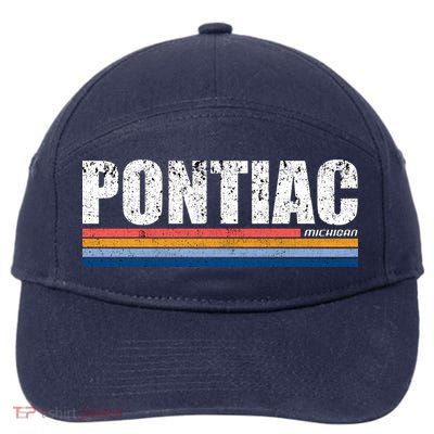 Pontiac Michigan Retro 7-Panel Snapback Hat