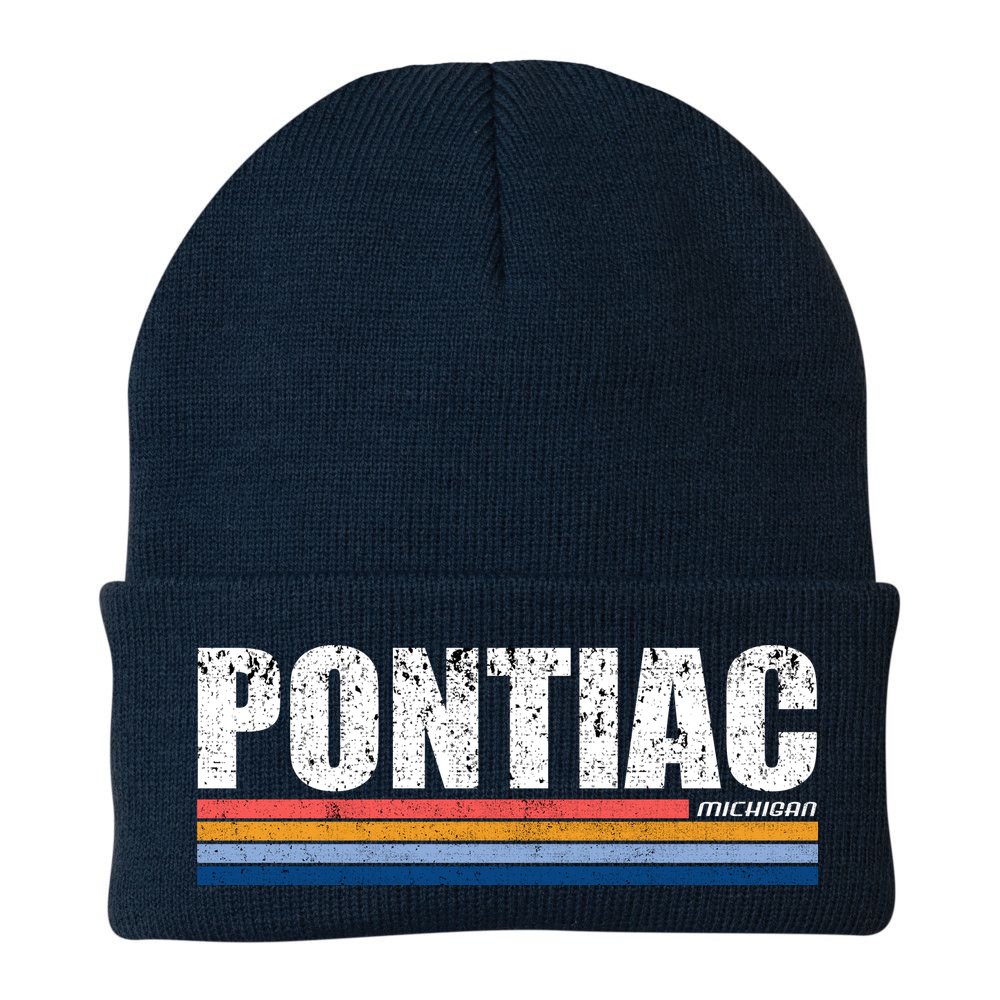 Pontiac Michigan Retro Beanie