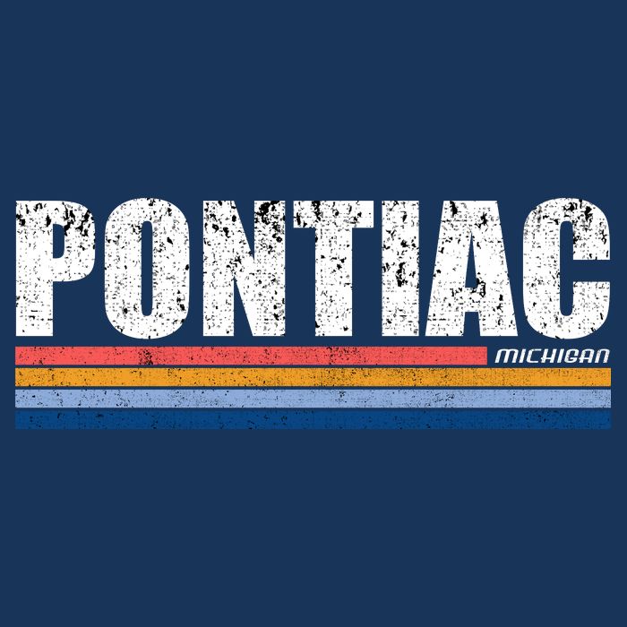 Pontiac Michigan Retro 25L Jumbo Tote