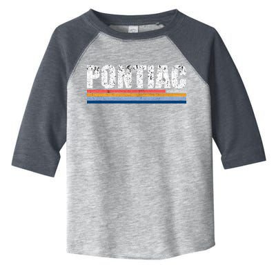 Pontiac Michigan Retro Toddler Fine Jersey T-Shirt