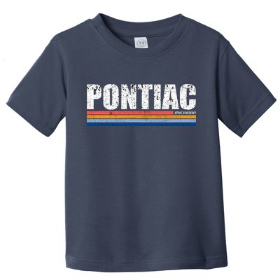 Pontiac Michigan Retro Toddler T-Shirt