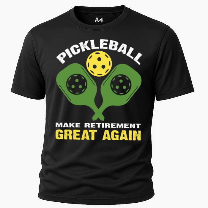 Pickleball Make Retirement Great Again Gift Pickleball Paddles Cooling Performance Crew T-Shirt