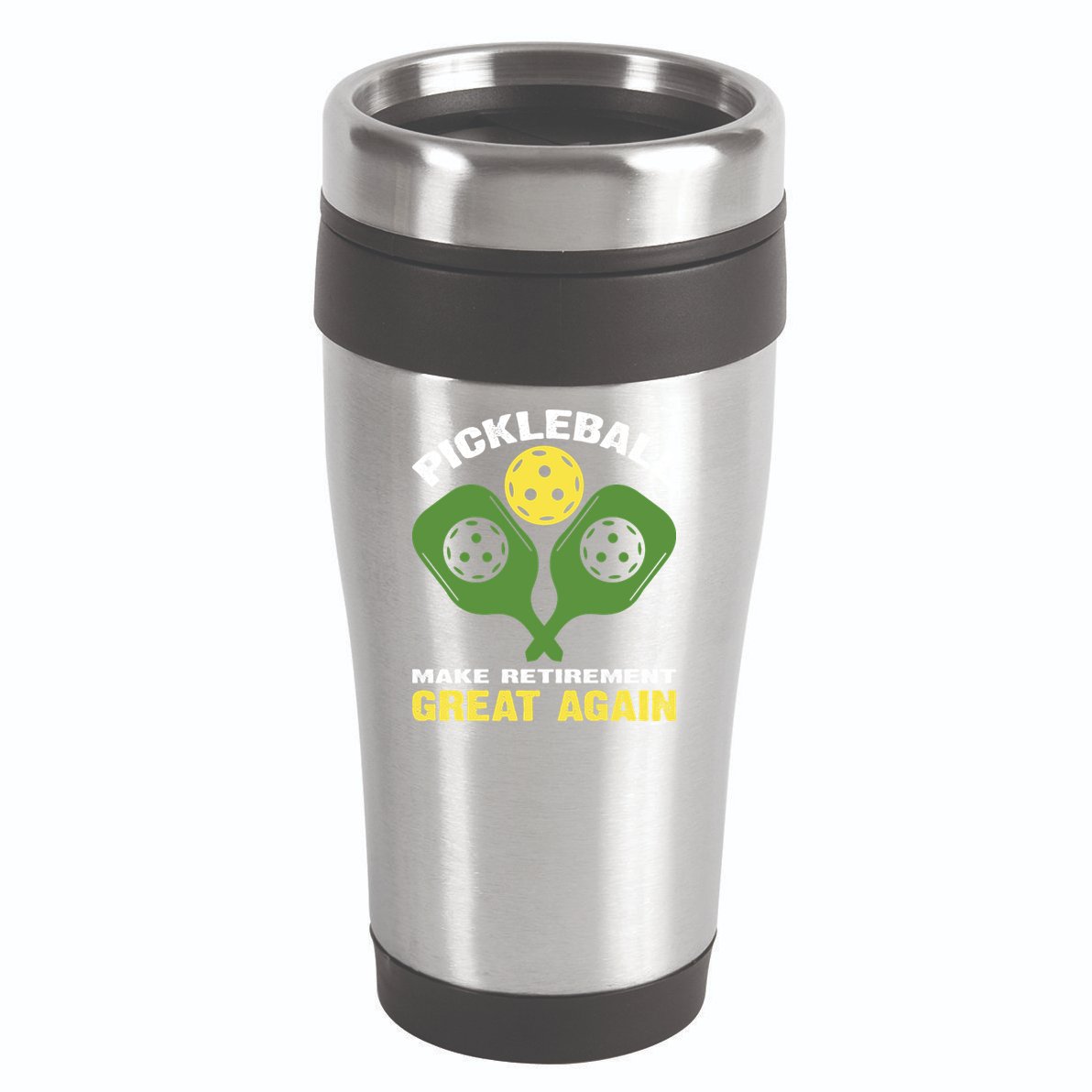 Pickleball Make Retirement Great Again Gift Pickleball Paddles 16oz Travel Tumbler