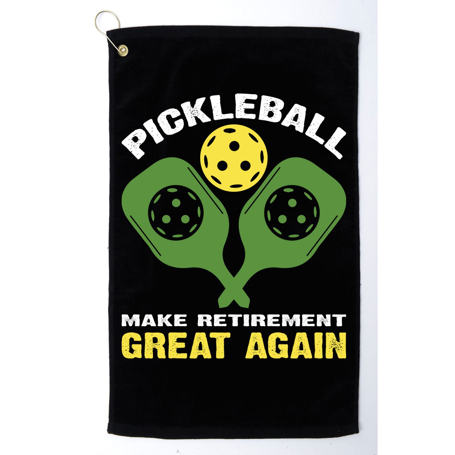 Pickleball Make Retirement Great Again Gift Pickleball Paddles Golf Towel