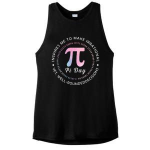 Pi Math Science Teacher 3.14 Funny Pi Day Lovers Ladies PosiCharge Tri-Blend Wicking Tank