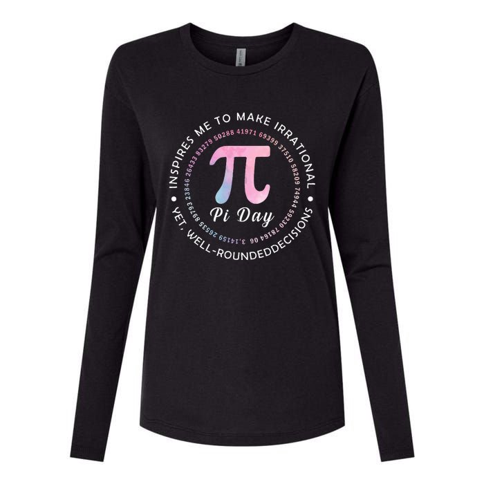 Pi Math Science Teacher 3.14 Funny Pi Day Lovers Womens Cotton Relaxed Long Sleeve T-Shirt