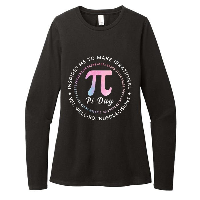 Pi Math Science Teacher 3.14 Funny Pi Day Lovers Womens CVC Long Sleeve Shirt