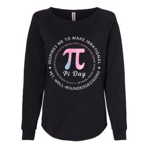 Pi Math Science Teacher 3.14 Funny Pi Day Lovers Womens California Wash Sweatshirt