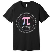 Pi Math Science Teacher 3.14 Funny Pi Day Lovers Premium T-Shirt