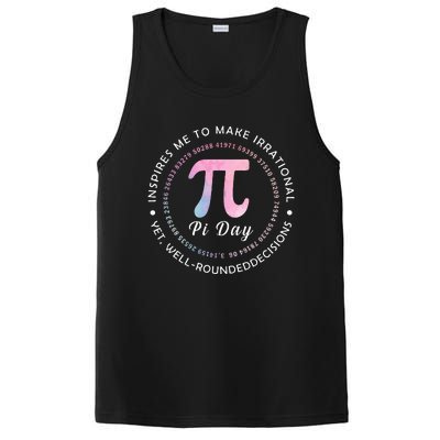 Pi Math Science Teacher 3.14 Funny Pi Day Lovers PosiCharge Competitor Tank