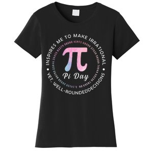 Pi Math Science Teacher 3.14 Funny Pi Day Lovers Women's T-Shirt