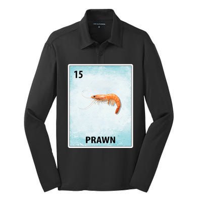 Prawn Mexican Shrimp Cards Meaningful Gift Silk Touch Performance Long Sleeve Polo