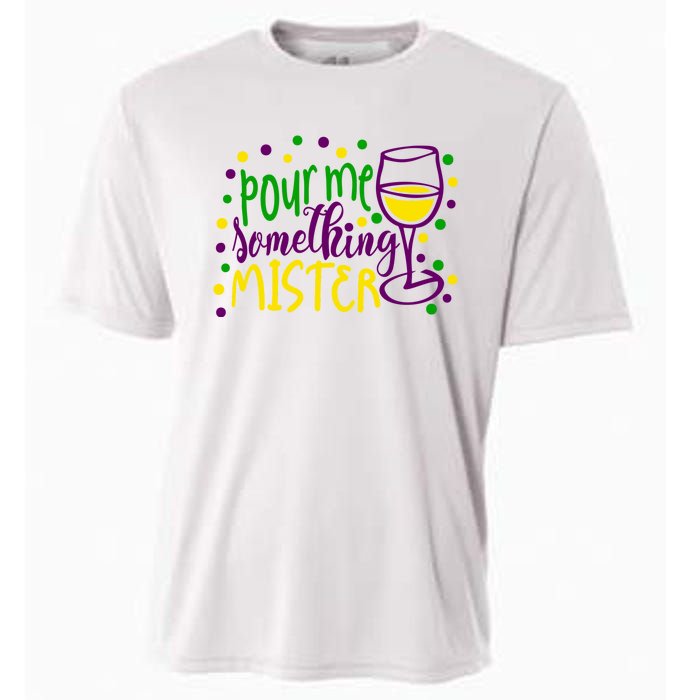 Pour Me Something Mister Mardi Gras Party Cooling Performance Crew T-Shirt