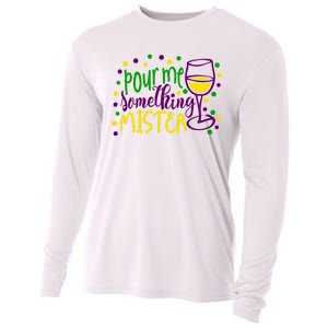 Pour Me Something Mister Mardi Gras Party Cooling Performance Long Sleeve Crew