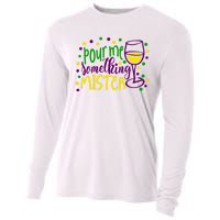 Pour Me Something Mister Mardi Gras Party Cooling Performance Long Sleeve Crew