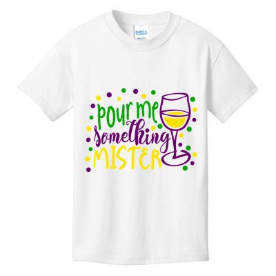 Pour Me Something Mister Mardi Gras Party Kids T-Shirt