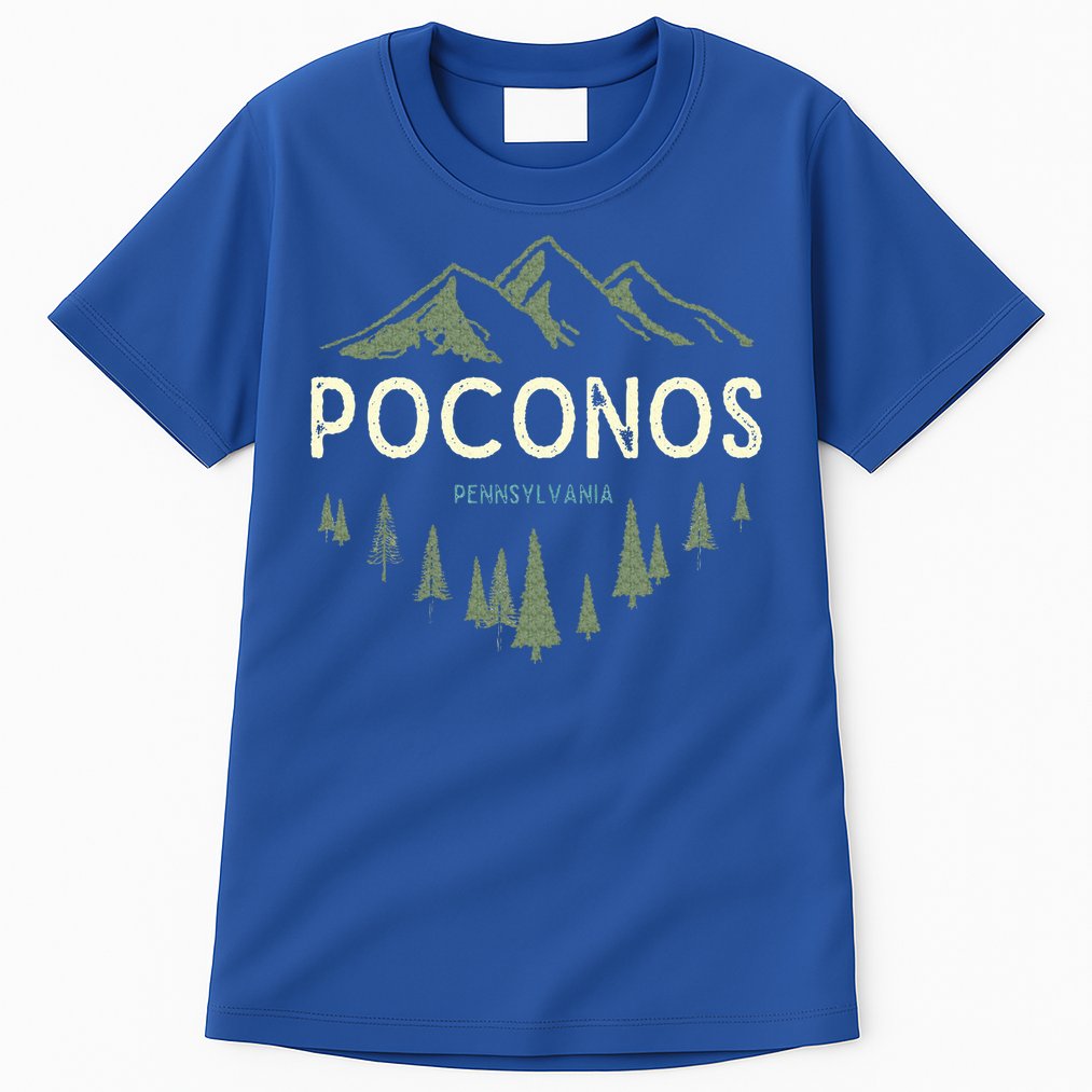 Pocono Mountains Souvenir Poconos Pennsylvania  Tall T-Shirt