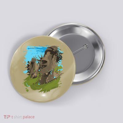 Polynesian, Moai Statue Easter Island By Zany Brainy Button
