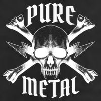 Pure Metal Skull Bone 7 Panel Mesh Trucker Snapback Hat