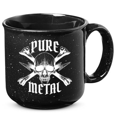 Pure Metal Skull Bone 15oz Campfire Ceramic Mug