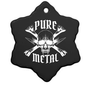 Pure Metal Skull Bone Ceramic Star Ornament